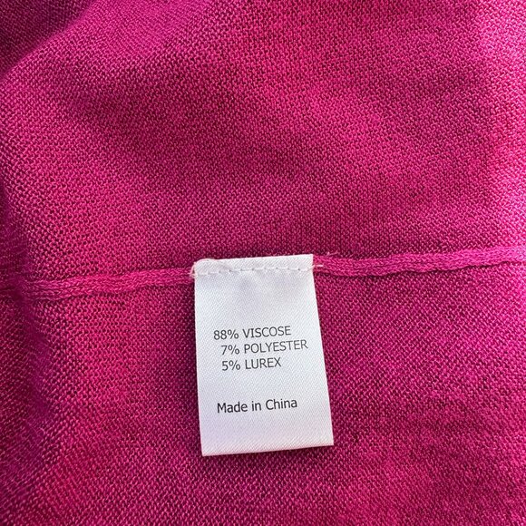 Asta Resort Natalia Maxi Dress Fuchsia Pink Sequin Sparkle Large - Picture 14 of 14